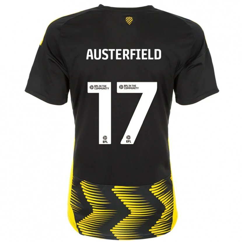 Danxen Homem Camisola Josh Austerfield #17 Preto Amarelo Alternativa 2025/26 Camisa Brasil