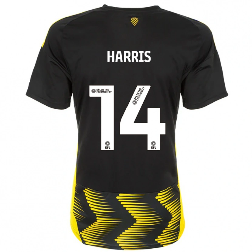 Danxen Homem Camisola Kadeem Harris #14 Preto Amarelo Alternativa 2025/26 Camisa Brasil