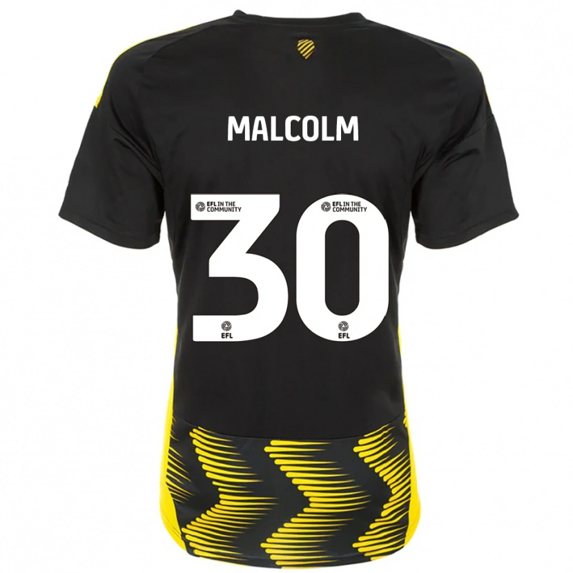 Danxen Homem Camisola Kyrell Malcolm #30 Preto Amarelo Alternativa 2025/26 Camisa Brasil
