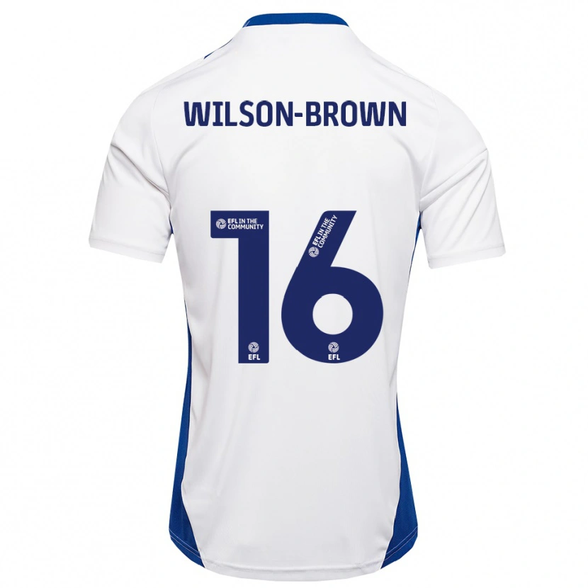 Danxen Homem Camisola Tom Wilson-Brown #16 Branco Azul Alternativa 2025/26 Camisa Brasil