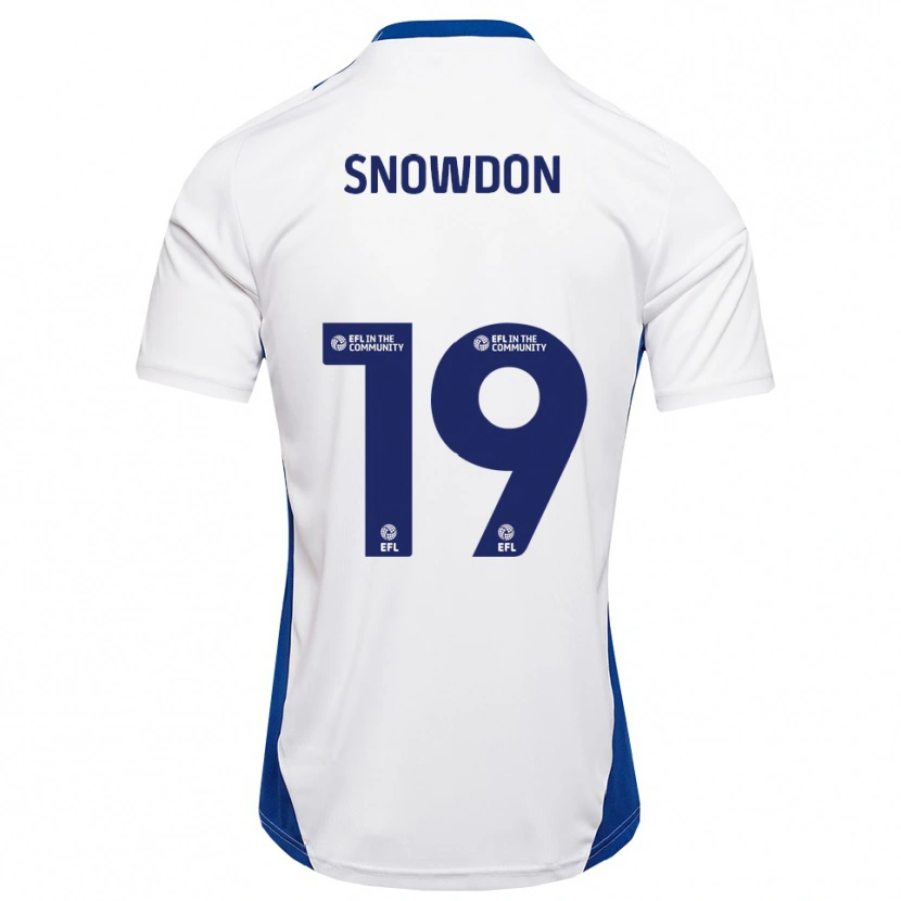 Danxen Homem Camisola Joe Snowdon #19 Branco Azul Alternativa 2025/26 Camisa Brasil