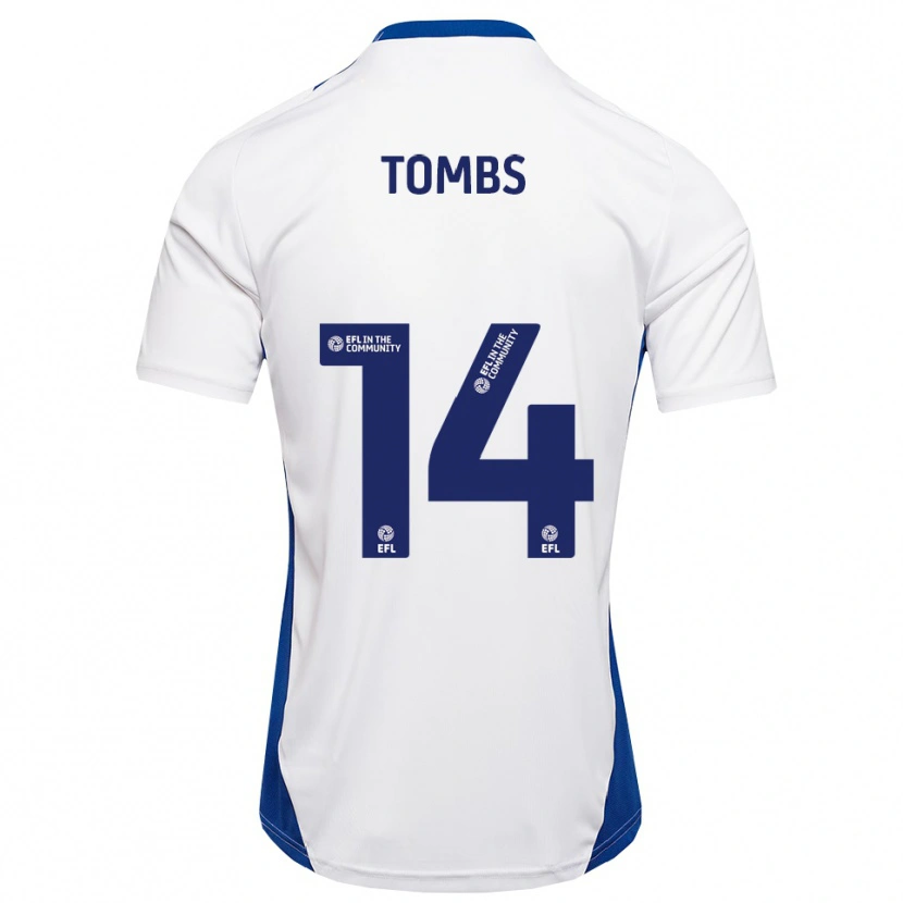 Danxen Homem Camisola Finlay Tombs #14 Branco Azul Alternativa 2025/26 Camisa Brasil