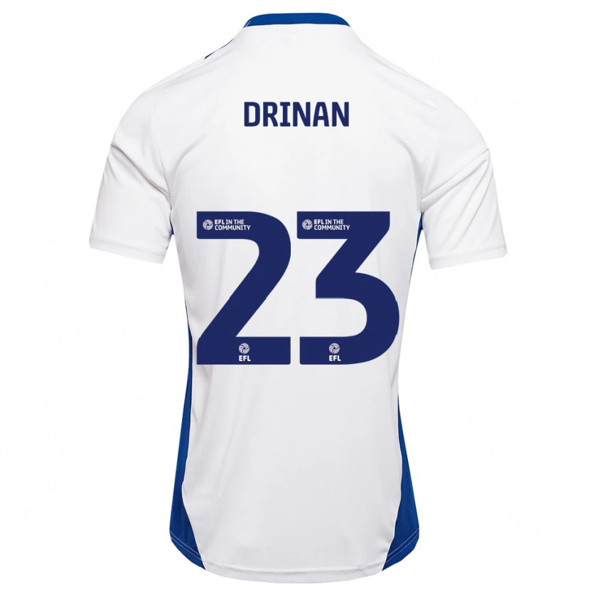 Danxen Homem Camisola Aaron Drinan #23 Branco Azul Alternativa 2025/26 Camisa Brasil