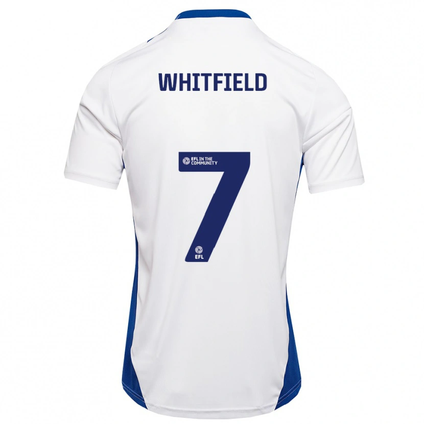 Danxen Homem Camisola Max Whitfield #7 Branco Azul Alternativa 2025/26 Camisa Brasil