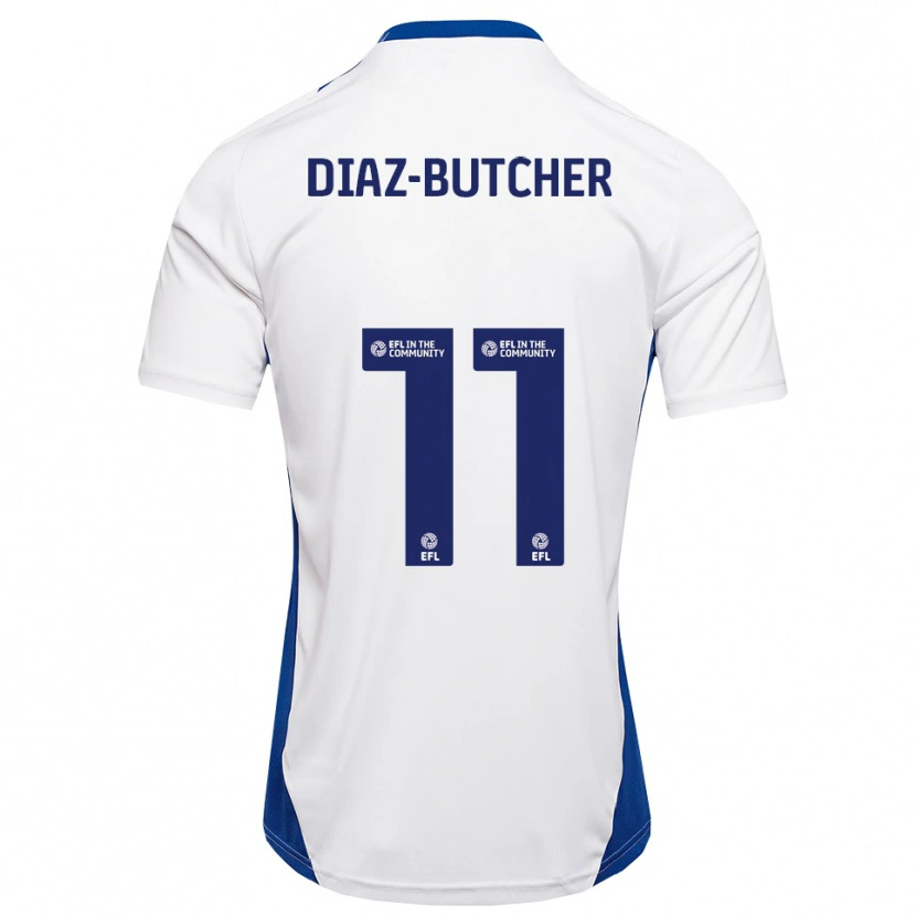 Danxen Homem Camisola Helena Diaz-Butcher #11 Branco Azul Alternativa 2025/26 Camisa Brasil