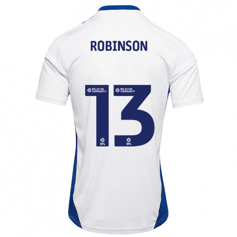 Danxen Homem Camisola Anton Robinson #13 Branco Azul Alternativa 2025/26 Camisa Brasil