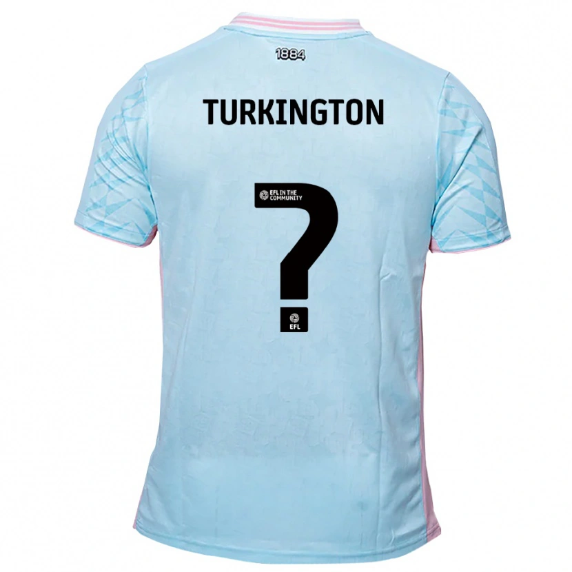 Danxen Homem Camisola Livvi Turkington #0 Azul Celeste Rosa Alternativa 2025/26 Camisa Brasil