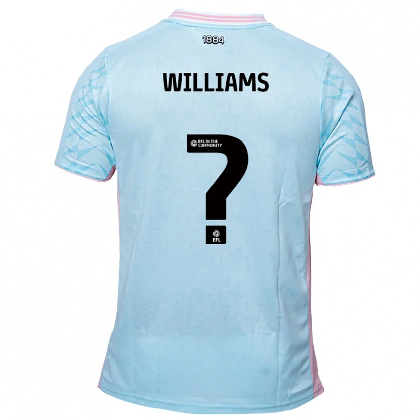 Danxen Homem Camisola Laura Williams #0 Azul Celeste Rosa Alternativa 2025/26 Camisa Brasil