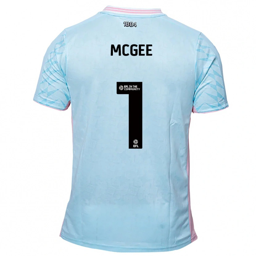 Danxen Homem Camisola Luke Mcgee #1 Azul Celeste Rosa Alternativa 2025/26 Camisa Brasil