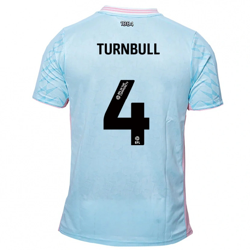 Danxen Homem Camisola Jordan Turnbull #4 Azul Celeste Rosa Alternativa 2025/26 Camisa Brasil
