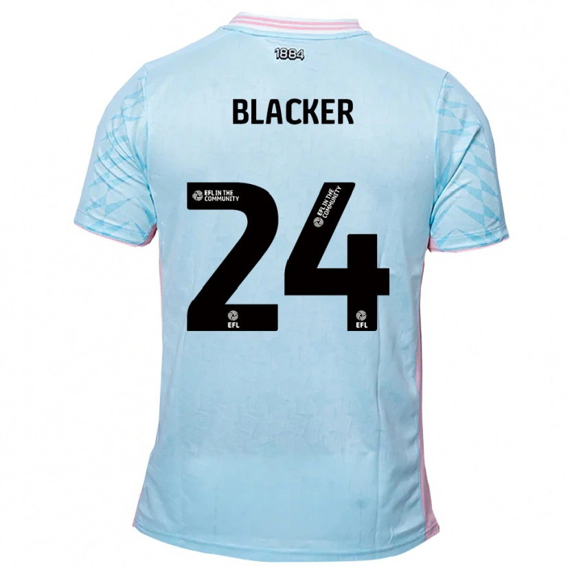 Danxen Homem Camisola Billy Blacker #24 Azul Celeste Rosa Alternativa 2025/26 Camisa Brasil
