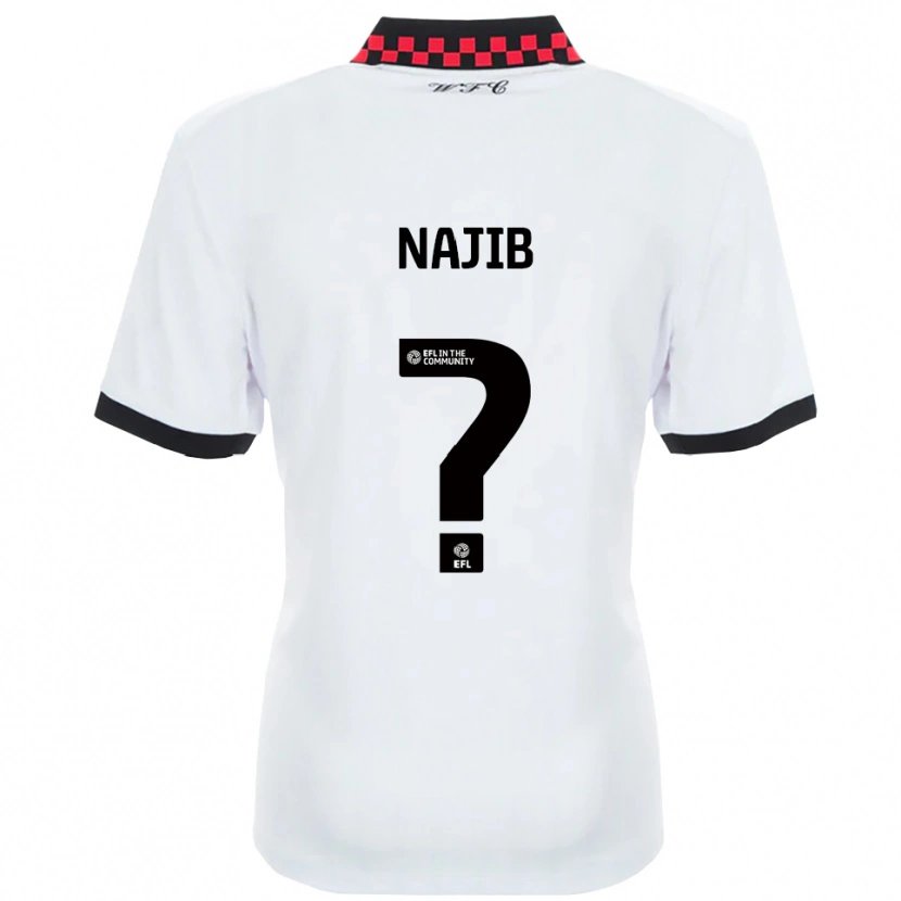 Danxen Homem Camisola Saanya Najib #0 Branco Preto Alternativa 2025/26 Camisa Brasil