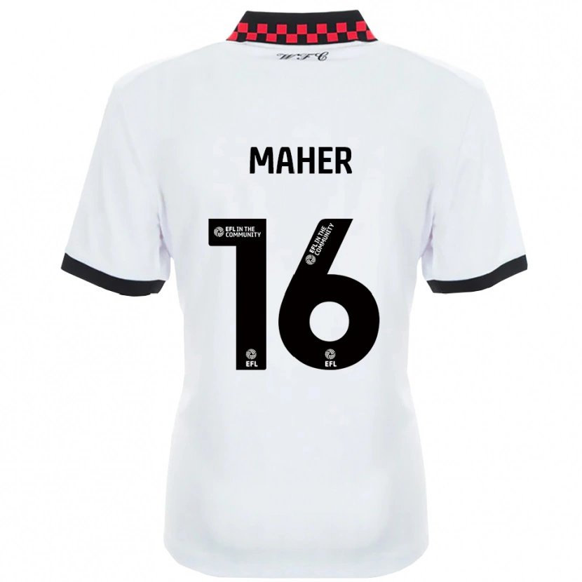 Danxen Homem Camisola Ronan Maher #16 Branco Preto Alternativa 2025/26 Camisa Brasil