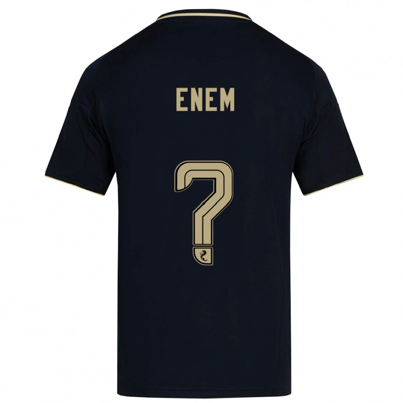 Danxen Homem Camisola Victor Enem #0 Azul Marinho Dourado Alternativa 2025/26 Camisa Brasil