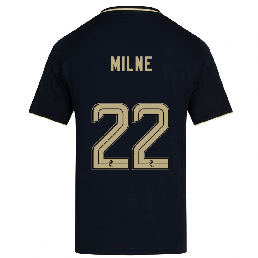 Danxen Homem Camisola Jack Milne #22 Azul Marinho Dourado Alternativa 2025/26 Camisa Brasil