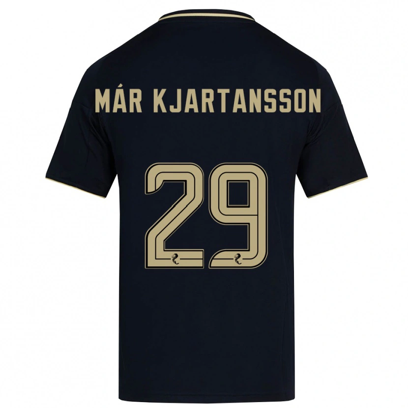 Danxen Homem Camisola Kjartan Már Kjartansson #29 Azul Marinho Dourado Alternativa 2025/26 Camisa Brasil