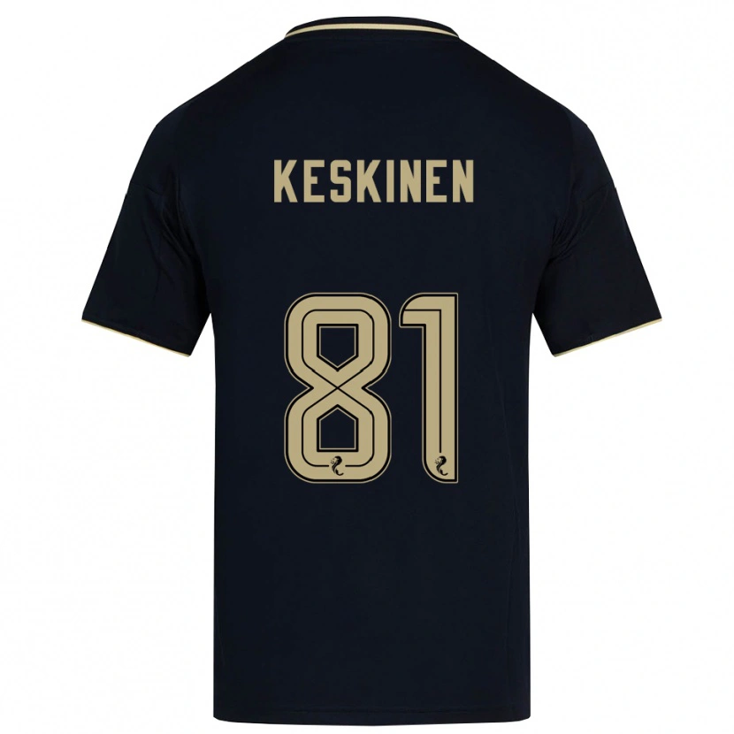 Danxen Homem Camisola Topi Keskinen #81 Azul Marinho Dourado Alternativa 2025/26 Camisa Brasil