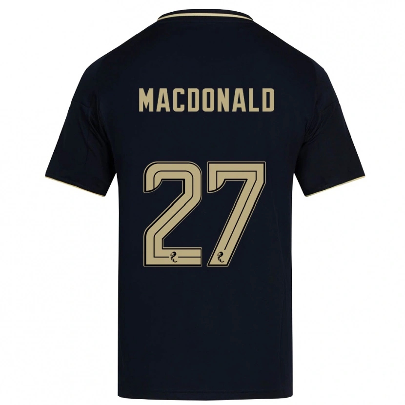 Danxen Homem Camisola Angus Macdonald #27 Azul Marinho Dourado Alternativa 2025/26 Camisa Brasil