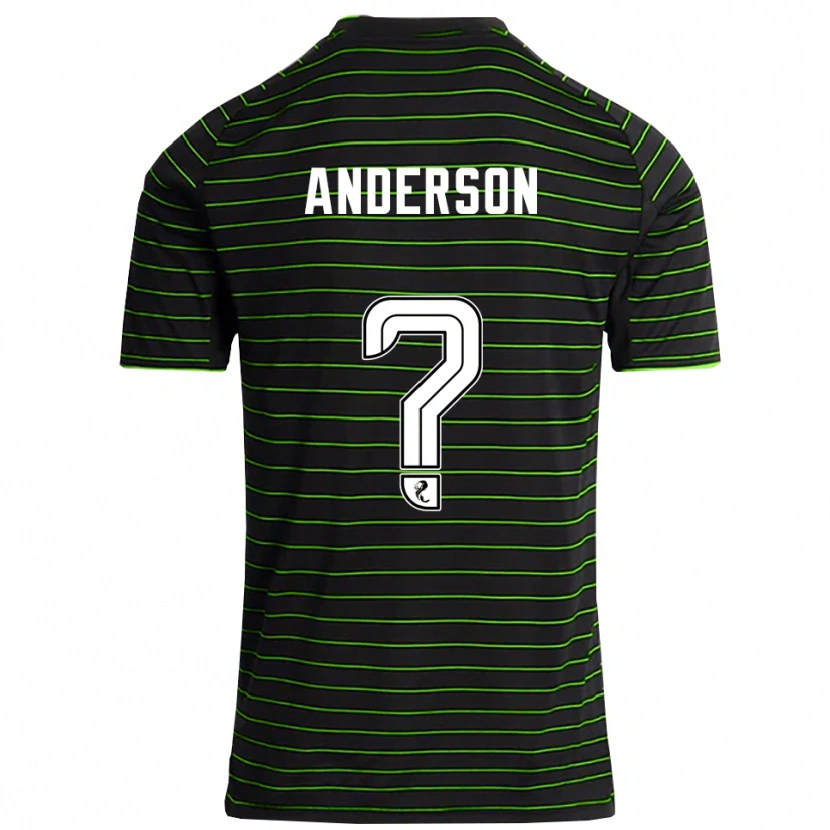 Danxen Homem Camisola Cayden Anderson #0 Preto Verde Alternativa 2025/26 Camisa Brasil
