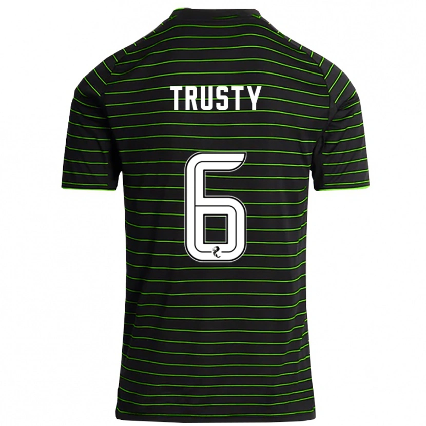 Danxen Homem Camisola Auston Trusty #6 Preto Verde Alternativa 2025/26 Camisa Brasil