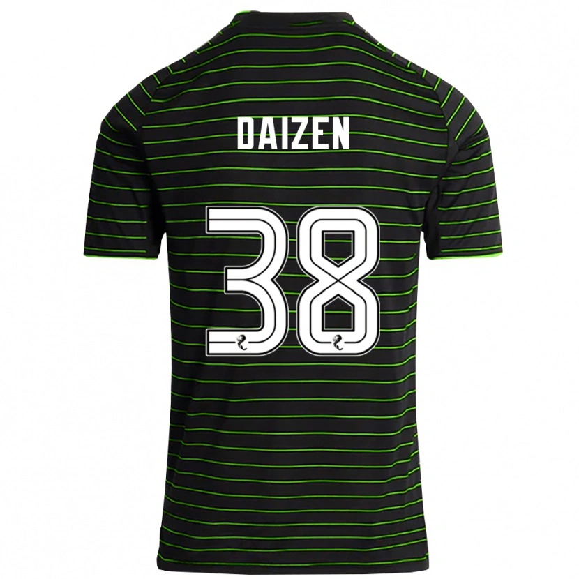 Danxen Homem Camisola Daizen Maeda #38 Preto Verde Alternativa 2025/26 Camisa Brasil