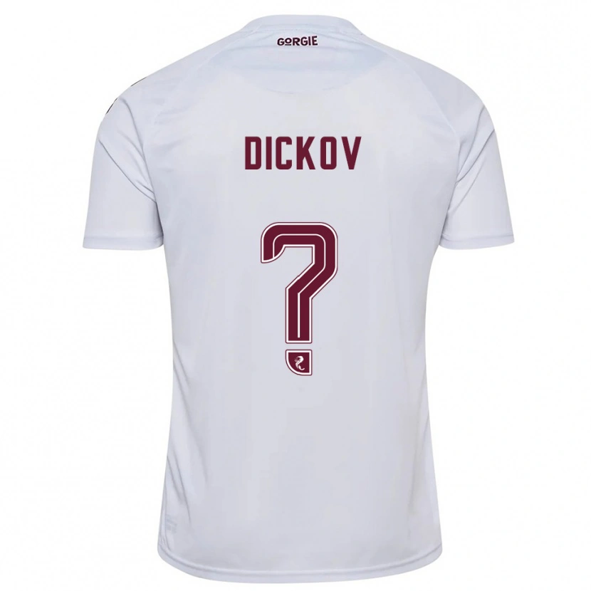 Danxen Homem Camisola Sam Dickov #0 Branco Vinho Alternativa 2025/26 Camisa Brasil