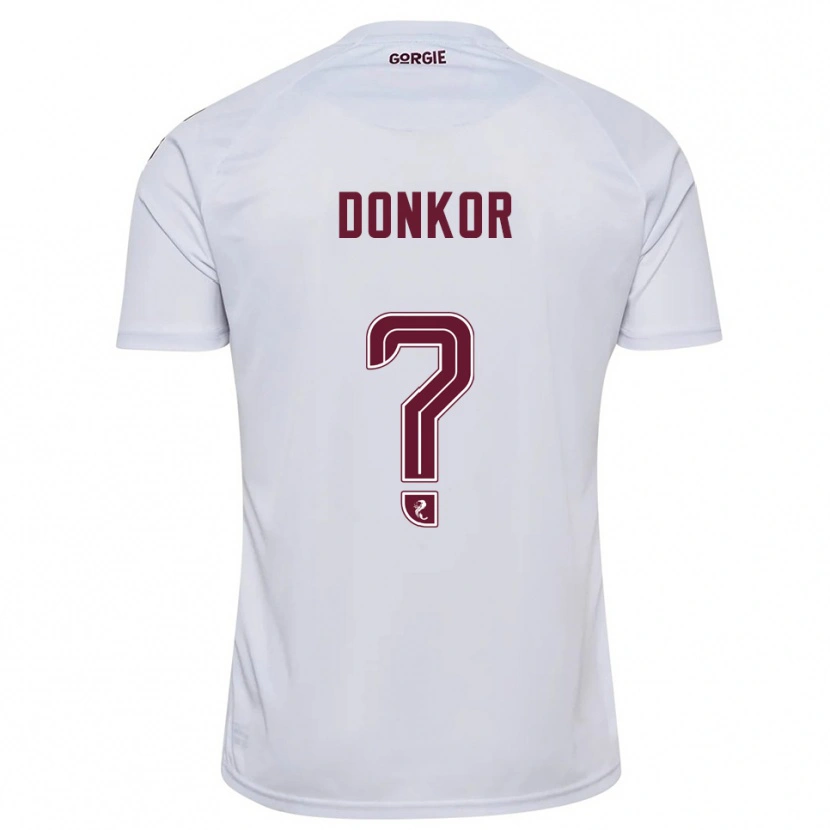 Danxen Homem Camisola Jaedon Donkor #0 Branco Vinho Alternativa 2025/26 Camisa Brasil