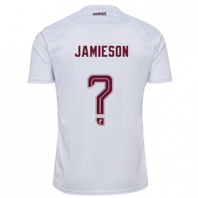 Danxen Homem Camisola Finlay Jamieson #0 Branco Vinho Alternativa 2025/26 Camisa Brasil