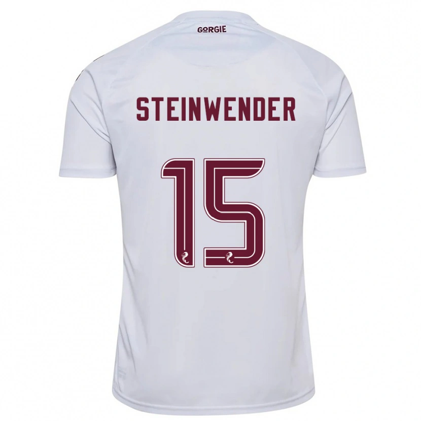 Danxen Homem Camisola Michael Steinwender #15 Branco Vinho Alternativa 2025/26 Camisa Brasil