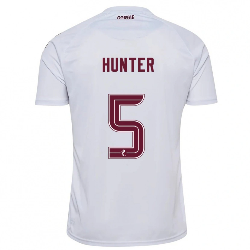 Danxen Homem Camisola Georgia Hunter #5 Branco Vinho Alternativa 2025/26 Camisa Brasil