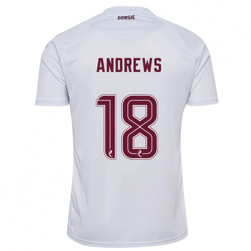 Danxen Homem Camisola Joely Andrews #18 Branco Vinho Alternativa 2025/26 Camisa Brasil