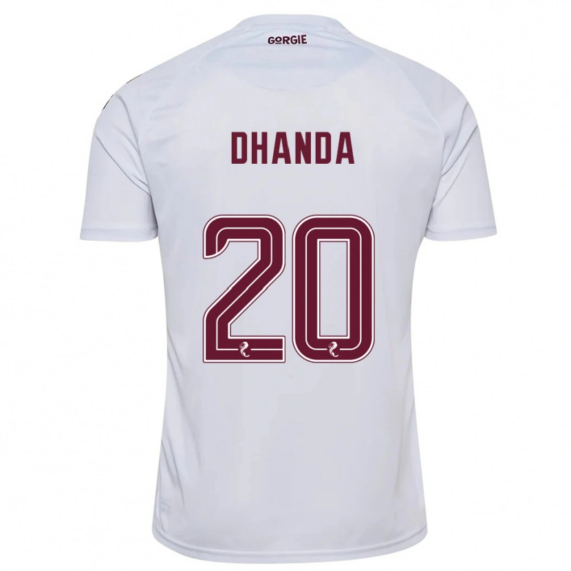 Danxen Homem Camisola Yan Dhanda #20 Branco Vinho Alternativa 2025/26 Camisa Brasil