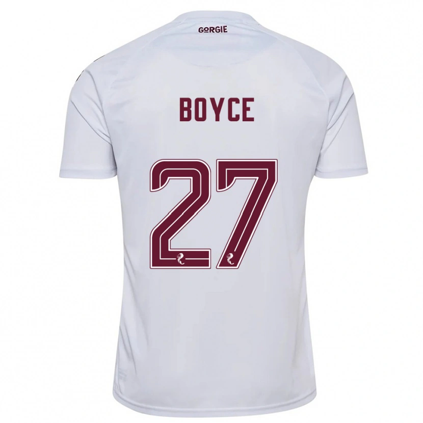 Danxen Homem Camisola Liam Boyce #27 Branco Vinho Alternativa 2025/26 Camisa Brasil
