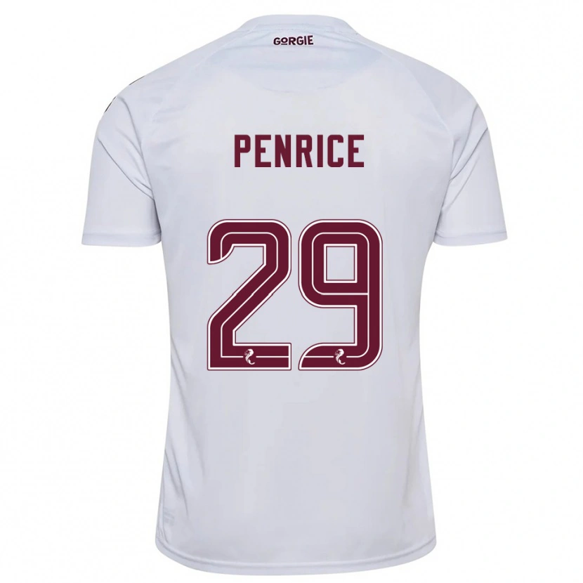 Danxen Homem Camisola James Penrice #29 Branco Vinho Alternativa 2025/26 Camisa Brasil