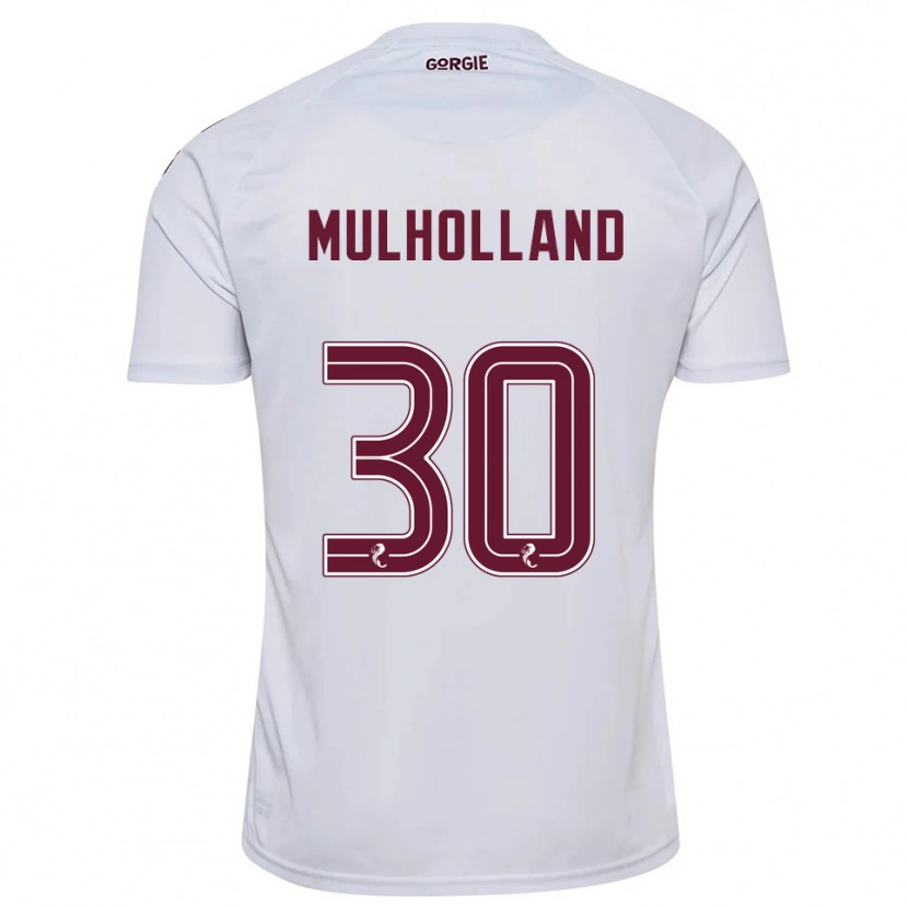 Danxen Homem Camisola James Mulholland #30 Branco Vinho Alternativa 2025/26 Camisa Brasil