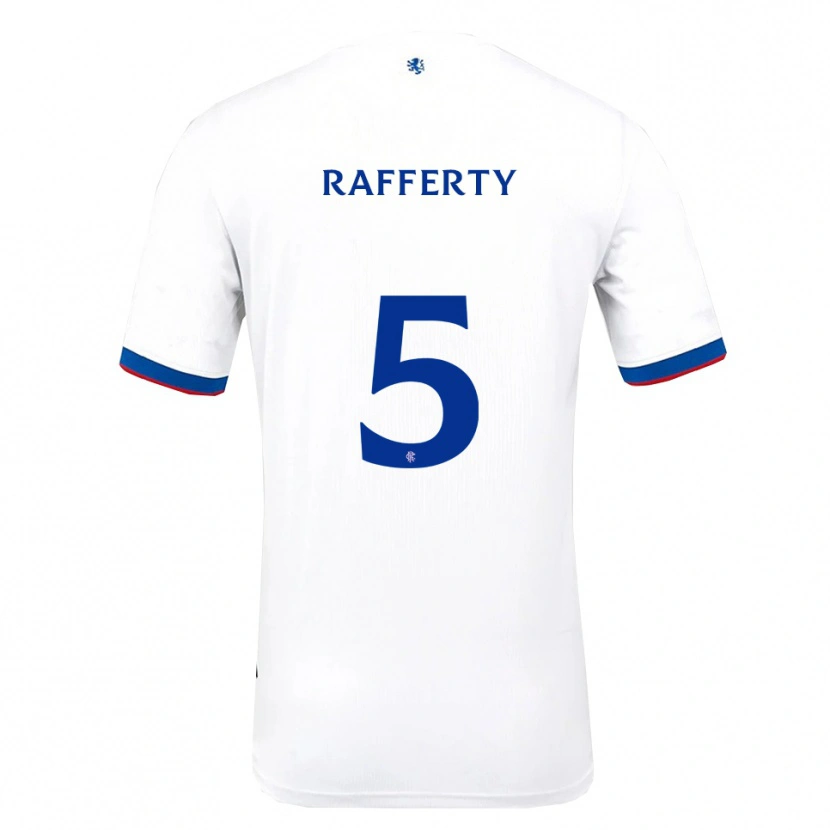 Danxen Homem Camisola Laura Rafferty #5 Branco Vermelho Azul Alternativa 2025/26 Camisa Brasil