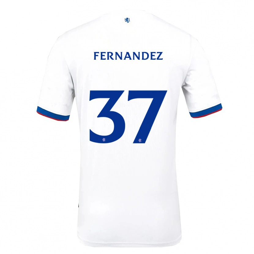 Danxen Homem Camisola Emmanuel Fernandez #37 Branco Vermelho Azul Alternativa 2025/26 Camisa Brasil
