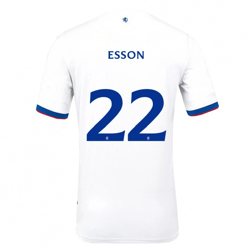 Danxen Homem Camisola Victoria Esson #22 Branco Vermelho Azul Alternativa 2025/26 Camisa Brasil