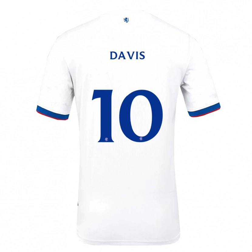 Danxen Homem Camisola Steven Davis #10 Branco Vermelho Azul Alternativa 2025/26 Camisa Brasil