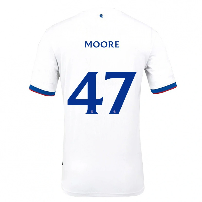 Danxen Homem Camisola Mikey Moore #47 Branco Vermelho Azul Alternativa 2025/26 Camisa Brasil