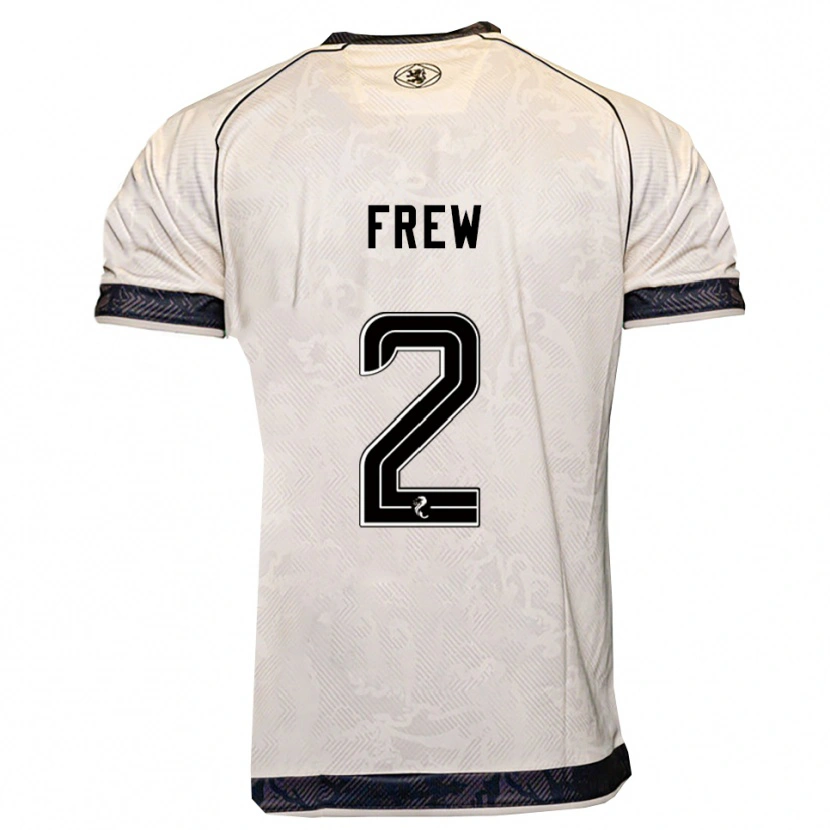 Danxen Homem Camisola Katie Frew #2 Branco Preto Alternativa 2025/26 Camisa Brasil