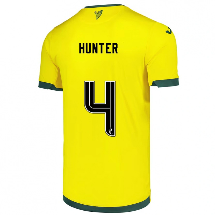 Danxen Homem Camisola Siobhan Hunter #4 Amarelo Verde Alternativa 2025/26 Camisa Brasil