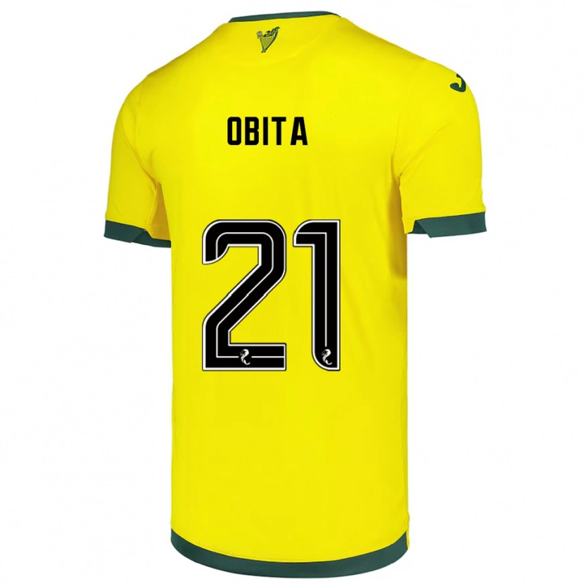 Danxen Homem Camisola Jordan Obita #21 Amarelo Verde Alternativa 2025/26 Camisa Brasil