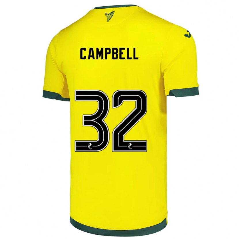 Danxen Homem Camisola Josh Campbell #32 Amarelo Verde Alternativa 2025/26 Camisa Brasil