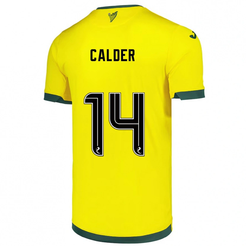 Danxen Homem Camisola Owen Calder #14 Amarelo Verde Alternativa 2025/26 Camisa Brasil