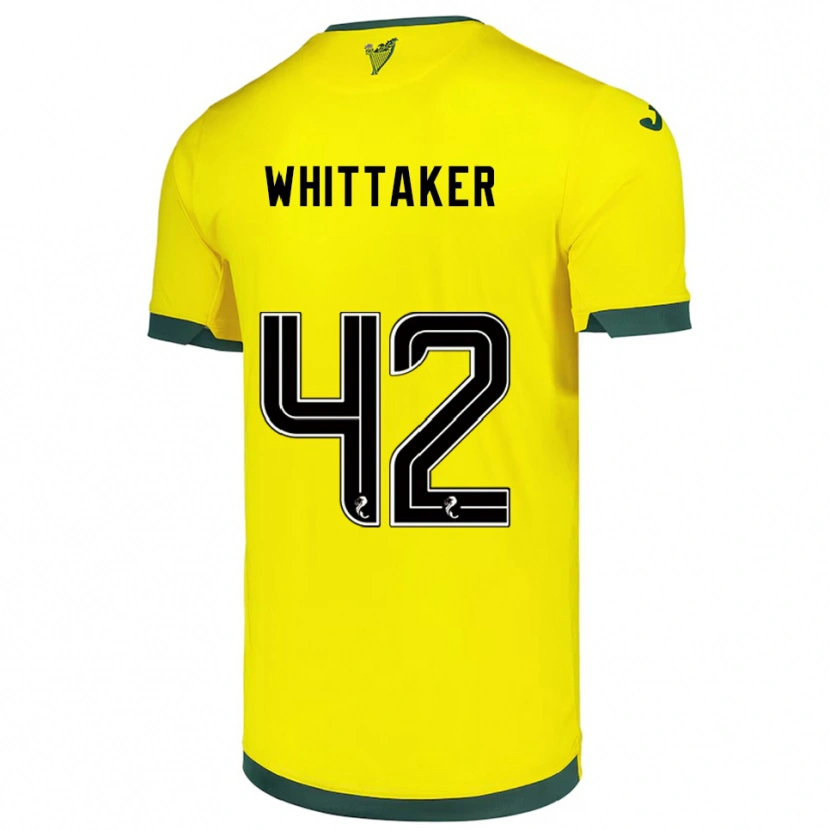Danxen Homem Camisola Rory Whittaker #42 Amarelo Verde Alternativa 2025/26 Camisa Brasil