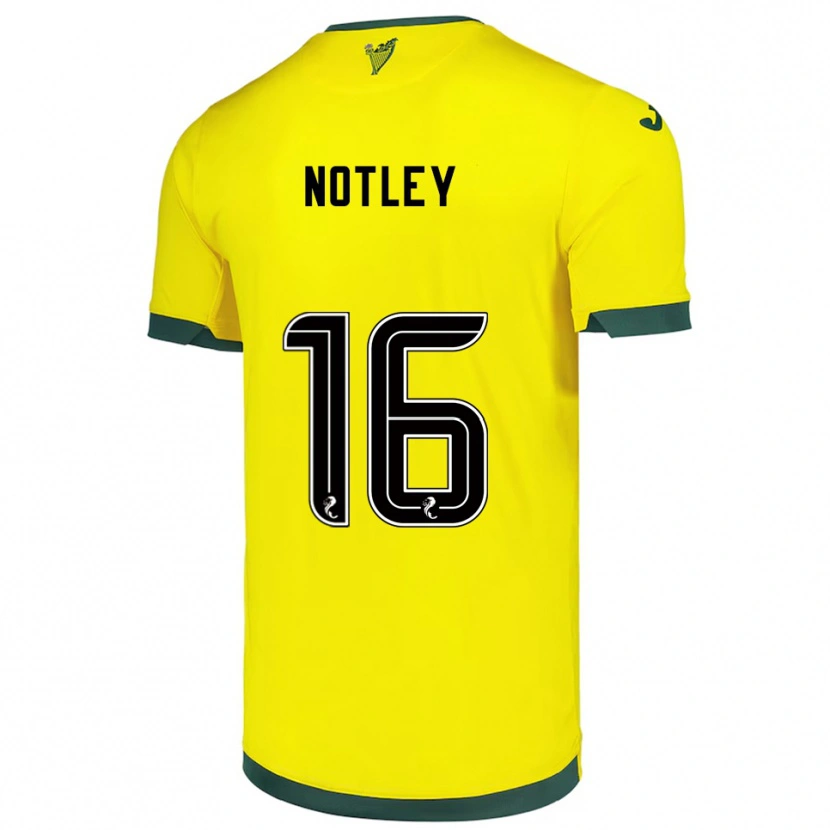Danxen Homem Camisola Ellis Notley #16 Amarelo Verde Alternativa 2025/26 Camisa Brasil