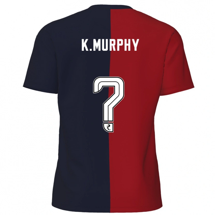 Danxen Homem Camisola Kim Murphy #0 Vermelho Azul Marinho Alternativa 2025/26 Camisa Brasil