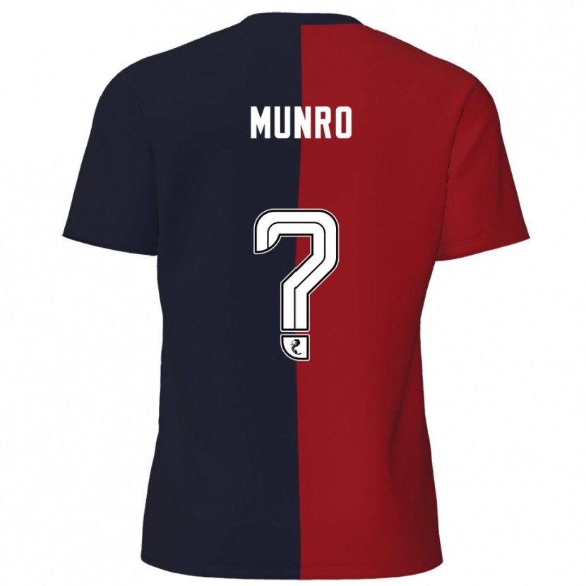 Danxen Homem Camisola Kirsty Munro #0 Vermelho Azul Marinho Alternativa 2025/26 Camisa Brasil