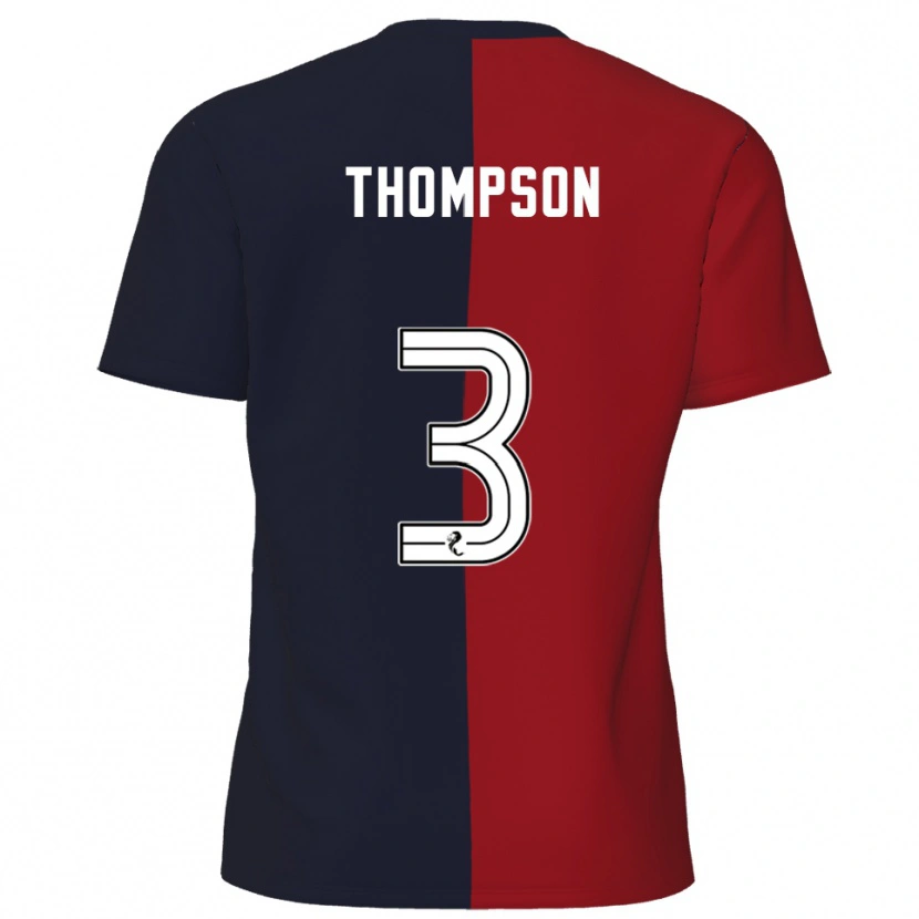 Danxen Homem Camisola Dominic Thompson #3 Vermelho Azul Marinho Alternativa 2025/26 Camisa Brasil